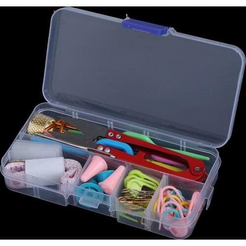 56Pcs/Set Crochet Hook Knit Yarn Weave Knitting Needle Clip Marker Tool Set New