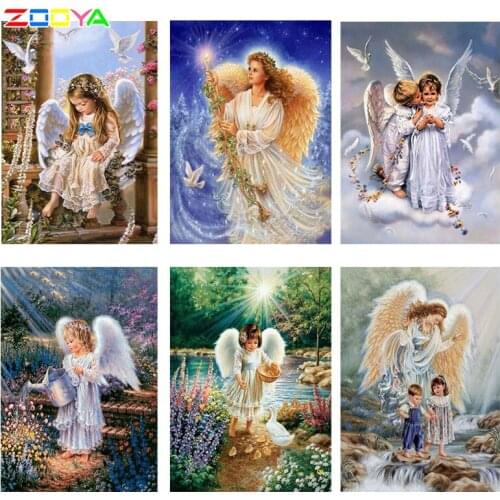 5D Diy New Arrivals Diamond Embroidery Beautiful Diamond Painting Girl Cross Stitch Diy Diamond Mosaic Photos Angel Girl 6Jm036
