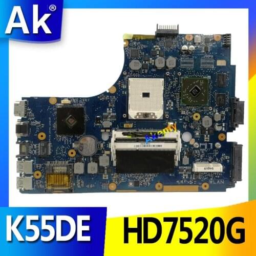 AK For Asus K55DR K55DE Motherboard with HD7520G Discrete Video Card