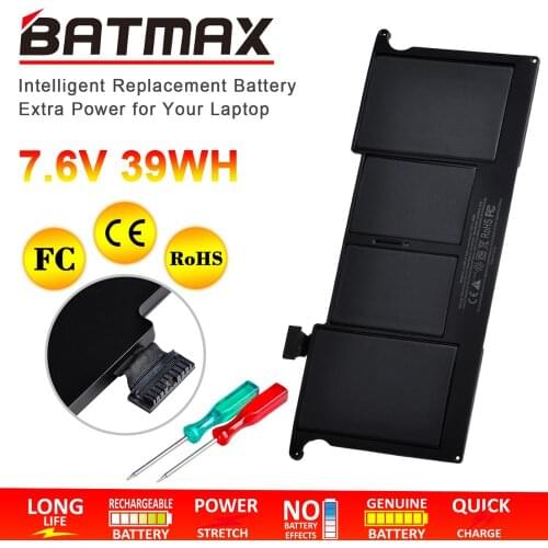 7.3V 39Wh A1495 A1406 Laptop Battery for MacBook Air 11'' A1465 A1370 (Mid 2011 2012 2013 Early 2014 2015 Version) MC968 MD223