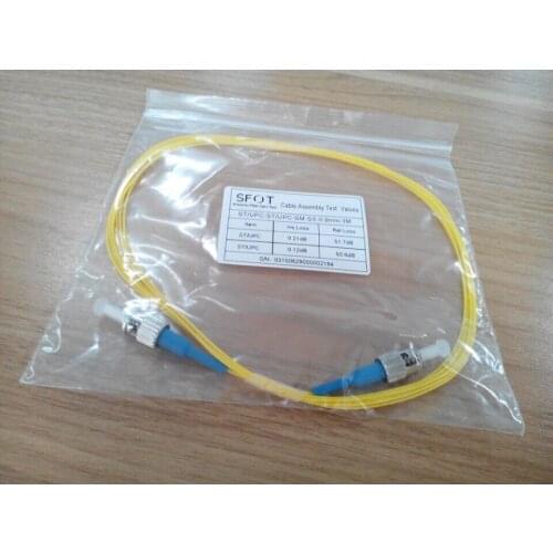 Free shipping,Fiber Optic Patch Cord,ST/UPC-ST/UPC,SM,0.9mm,3M,Simplex with ST Optical Connector, High Return Loss