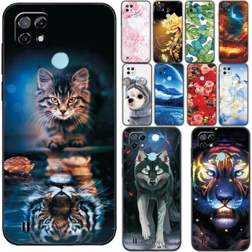 For Realme C21 Case Silicone Cool Cover For Realme C21 6.5 inch Protective Case For OPPO Realme C21 c21 Soft TPU Shockproof Capa