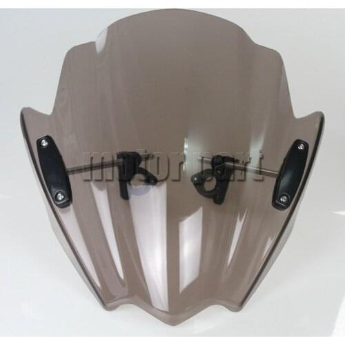 Motorcycle Windshield For 2007-2015 BMW R1200R S1000R F800R ABS Plastics Windscreen Deflectors Smoke 08 09 10 11 12 13 14 15