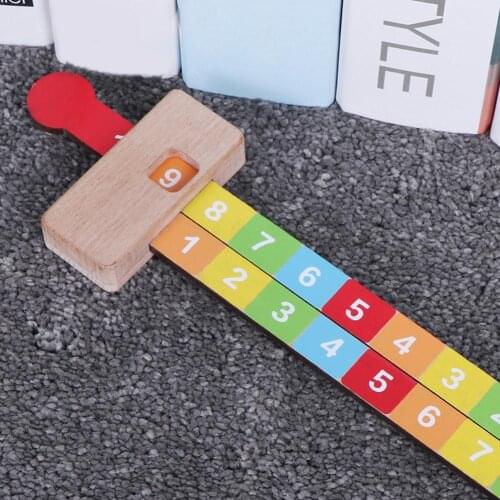 Kids 1-10 Numbers Addition Subtraction Ruler Toy School Arithmetic Teaching Aid