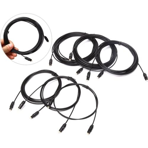 Hot Sale 1pc Durable Digital Optical Audio Cable 1m 2m 3m 5m 8m 10m SPDIF MD DVD Gold Plated Cable