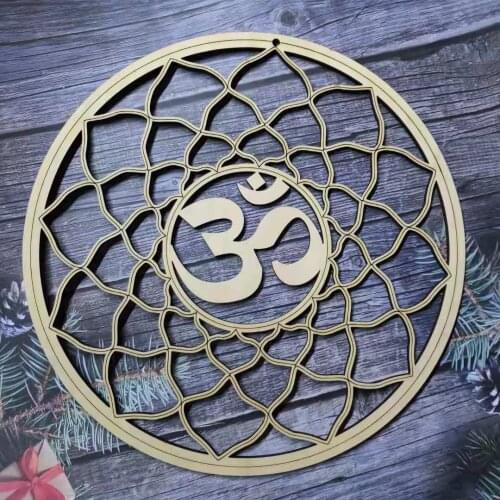 Crystal Grid Wooden Crystal Grids Sacred Geometry Wall Art Hanging Wall Sculpture Decoration