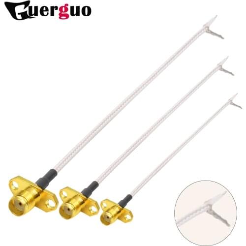 1pc (RP)SMA Female Flange to PCB Solder Pigtail RG316 Cable for WIFI Wireless Router GPS GPRS Low Loss Jackplug Wire Connector