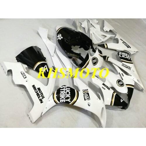 Injection mold Fairing kit for YZFR1 04 05 06 YZF R1 2004 2005 2006 YZF1000 ABS White black Fairings set+gifts YF36