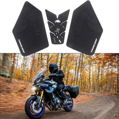 Motorcycle Non-slip Side Fuel Tank Stickers Waterproof Pad Rubber Sticker For TRACER 900 TRACER 9 GT 2021