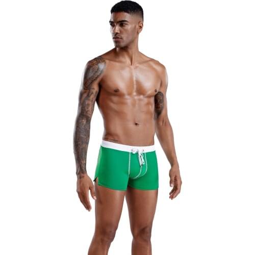 FR Mens Patchwork Trunks With Pockets Beach Wear Mens Boxer Shorts