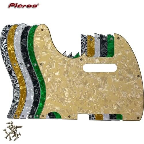 Pleroo Guitar Parts - For US Left Handed Standard 8 Screw Holes 62 Year Tele Telecaster Guitar Pickguard Scratch Plate