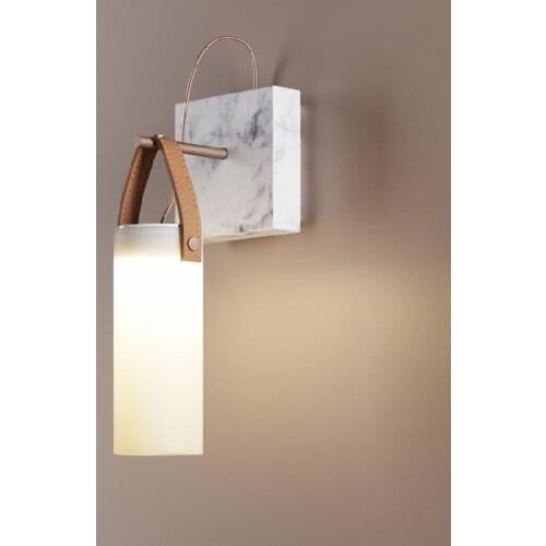 Wall lamp hanging face door balcony corridor stairway ins marble net red designer B & B lamp