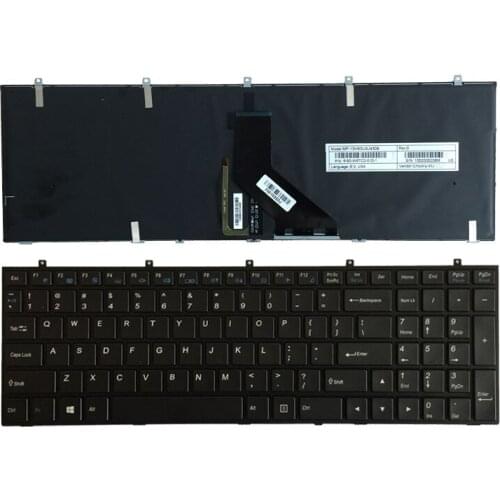 NEW US Laptop Keyboard For Clevo W650 W350SKQ W370STQ W670SR Black Backlit Keyboard