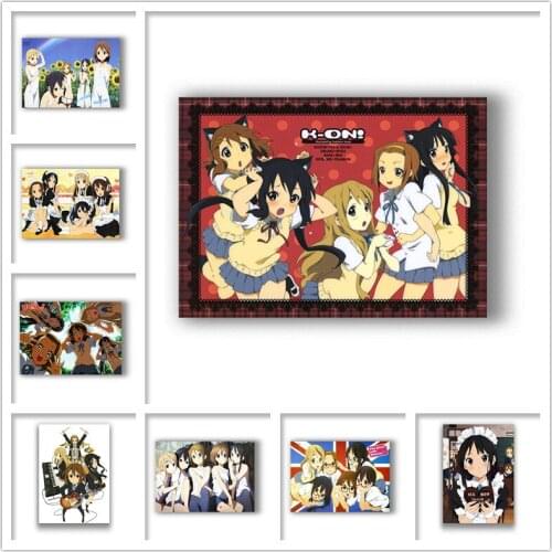 Japanese animeK-ON White Coated Paper Prints High Definition Clear Image Livingroom Bedroom Bar Decoration Home Art Brand