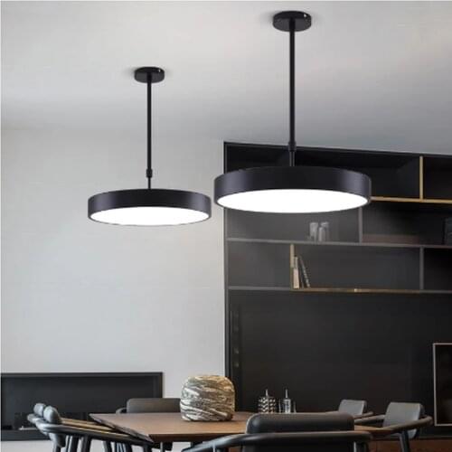 Simple led round ceiling lamp creative personality chandelier restaurant study clothing store shop office lamp