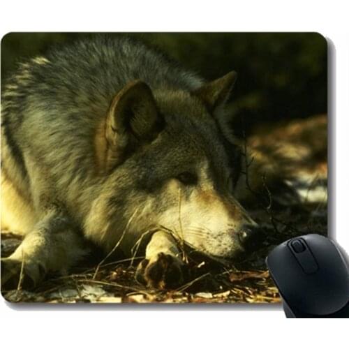Rectangle Mouse Pad,Animal wolf thigh Rubber Large Mouse pad Mat