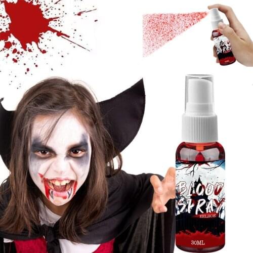 30ML Halloween Realistic Fake Blood Spray Vampire Zombie Masquerade Plasma Props Party Spoof Blood Spray Cosplay Supplies Sale