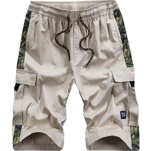 2021 New Camo Cargo Shorts Men Casual Shorts Men Drawstring Military Loose Work Shorts Man Summer Hot Sale Brand Pants Male 8XL