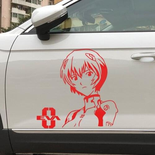 Car Styling and Decals Classic Cartoon Anime Auto Door Front Rear Windshield Stickers for Girl 0 Unit Zero Pilot Ling Boli