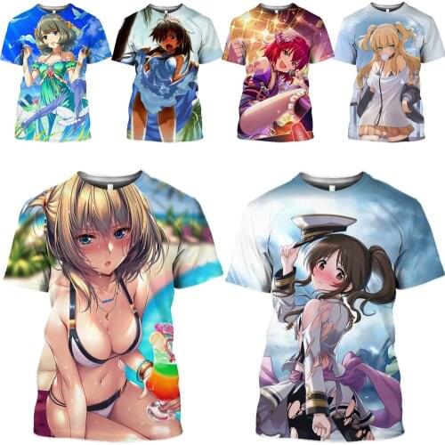 Mamba top 3D Print Anime Girl T Shirt Men Fashion Comics Lady Tshirt Mens T-shirts Hentai Short Sleeve Bikini Women Sweatshirt