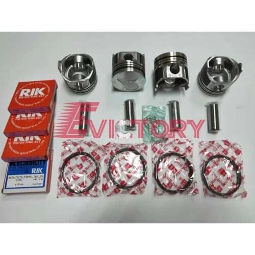 V1505 V1505T piston and piston ring +0.50 For kubota excavator V1505-T