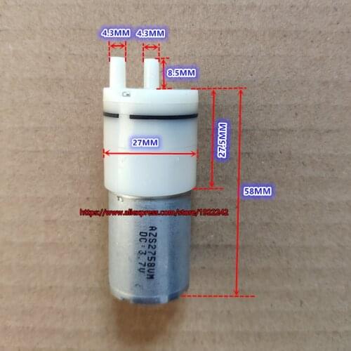 Brand new 3V 3.7V 5V 370 air pump diameter 27mm vacuum pump