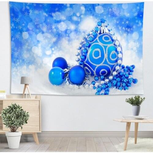 High Quality Christmas Element Tapestry Wall Hanging Tapestries Cloth Fabric Print For Living Room Decorative Wall Blanket 2.25