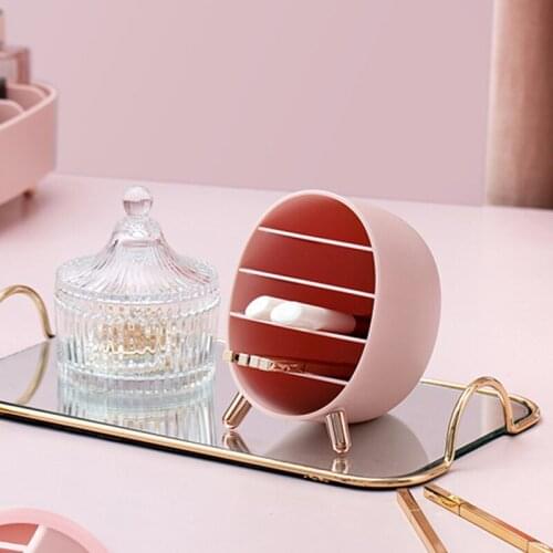 Makeup Storage Box Cosmetic Organizer Dust Proof Display Cases for Bathroom Vanity Countertop TS2 Bathroom Storage Organization