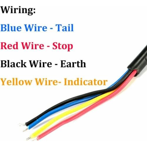 Rear Tail Lights Turn Signal Waterproof Black Trailer Truck 146 x 79 x 27mm Camper Kit