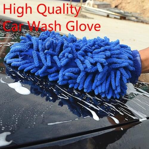 1PC Car Wash Glove Absorbancy Glove Ultrafine Fiber Chenille Microfiber Auto Care Tool Car Drying Home Cleaning Window Washing