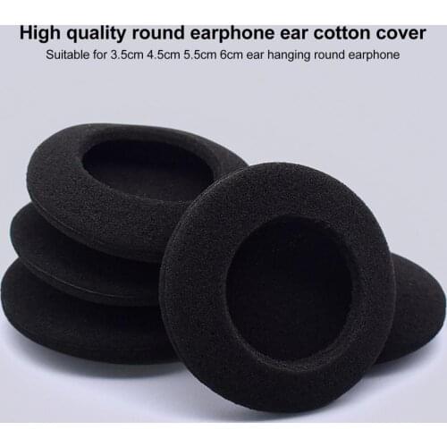 2pcs Dustproof Ear Pads Cushion Replacement Earphone Protective Cover Suitable for Universal 3.5/4.5/5/5.5/6cm Headphones