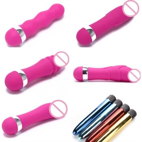 2020 Woman AV Vibrator Realistic Dildo Mini Vibrator Erotic G Spot Magic Wand Anal beads Vibrators Lesbian Masturbator Sex Toys