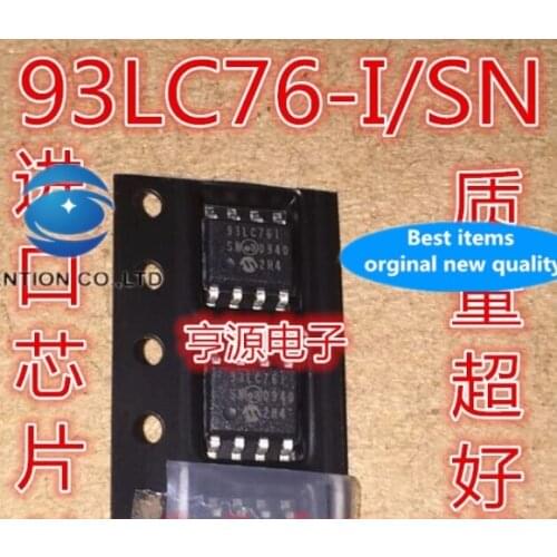 5PCS 93LC76-I/SN 93LC76I/SN SOP8 93LC76I storage in stock 100% new and original