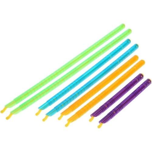 8pcs Plastic Seal Stick Storage Chips Bag Fresh Food Grip Sealing Clamps