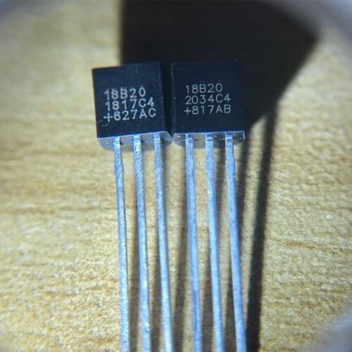 Free Shipping 20pcs New DS18B20 Original 18B20 Sensor 18B20 TO-92 Digital ThermometerTO-92 IC