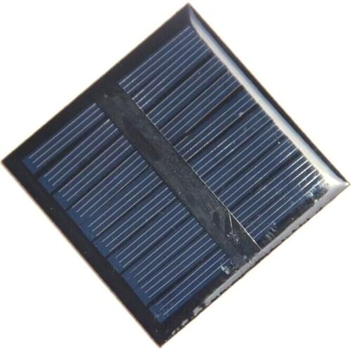 BUHESHUI 0.45W 5V 90MA Solar Cell Solar Panel Module DIY Solar Charger For 3.7V Battery Education 60*60*3MM 500Ppcs Wholesale
