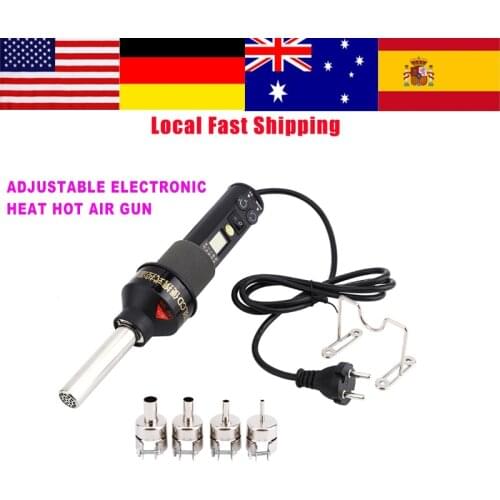 220V Electric Hot Air Gun / Heat Gun Adjustable Temperature Hot Air Heat Gun Desoldering Soldering Station IC SMD BGA Hot Sale