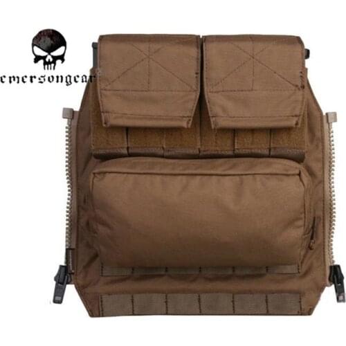 Emerson Back Pack BY ZIP Panel FOR AVS JPC2.0 CPC Tactical Vest Accessory Package Coyote Brown EM9286E