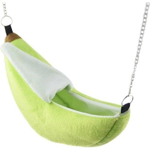 Banana Hamster Bed House Hammock Small Animal Warm Bed House Cage Nest Hamster Accessories for Sugar Glider Hamster Small Bird