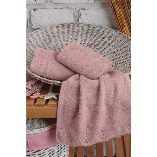 Cotton Box, Turkey Pure Super Absorbent Cotton Hand / Face Towel, Bath Towel Comfortable, 3 Piece, 30x50 cm