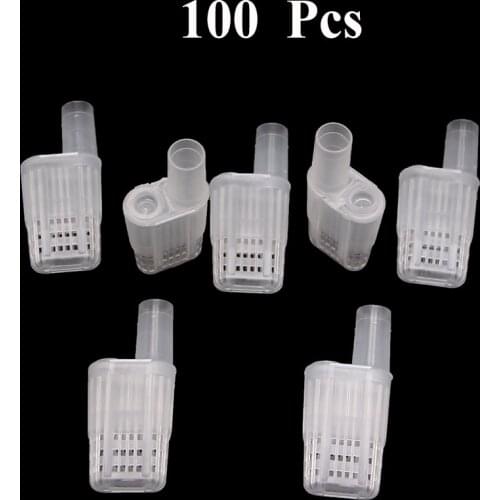 100PCS Bee Queen Rearing Cage Beekeeping Cell Catcher King Protection Bees Cages Tools Box Cup Box House Rear Plastic Supplie