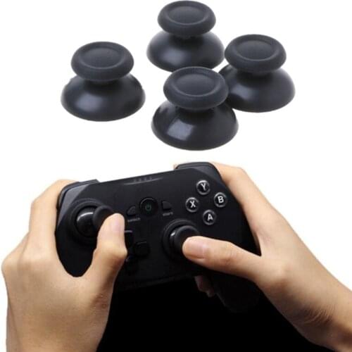 2pc Analog Joystick Thumb Grip Cap Covers Black plastic Mushroom for Ps4 PS5 Xbox 360 Joypad Replacement Controller Gamepads