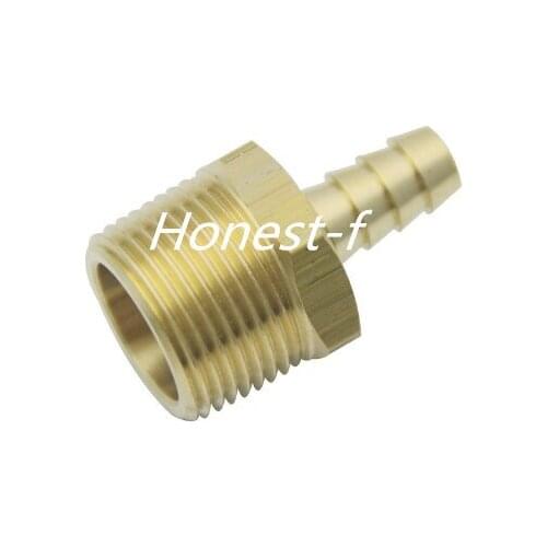 Brass Barbed Fitting Coupler / Connector 3/4" Male BSPT x 3/8"(10mm)Hose Barb Fuel Gas