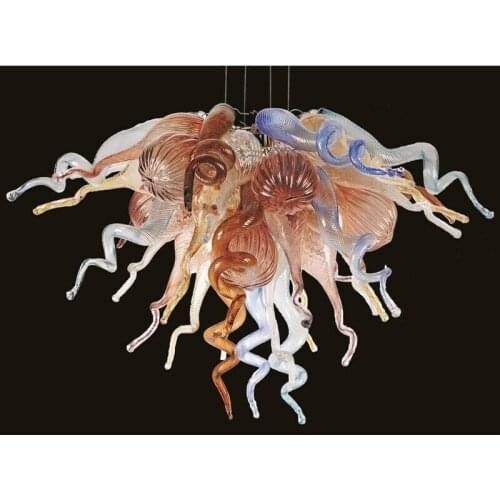 Blown Glass Livingroom Chandelier in Dubai Moroccan Handmade Blown Glass Chandelier