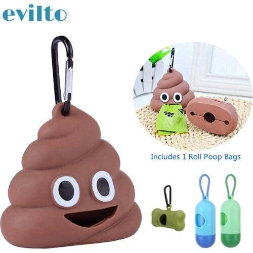 Cute Pet Garbage Bag Dispenser Funny Shape Holder For Dog Poop Bags Set Outdoor Waste Poop Bag Dispenser Fits Dogs Trash Bag