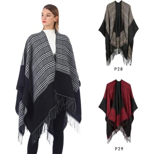 Luxury Winter Long Pashmina Cashmere Shawl Scarf Women Foulard Femme Stole Neck Silk Wool Viscose Hijab Cotton Women Scarf Stole