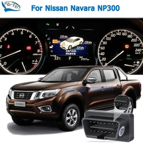 Forten Kingdom OBD TPMS Tire Digital LCD Display Auto Security Alarm Tyre Pressure And Speed Lock For Nissan Navara NP300