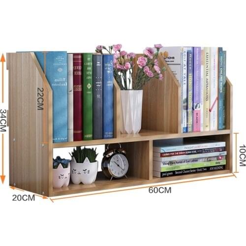 60*20*34CM Multipurpose Desktop Bookcase Portable Bookshelf commodity shelf