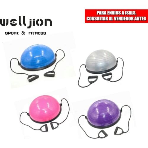 YOGA BALL, BALANCE TRAINING, PILATE UP, BALANCE AIR STEP, 46 CM, 58 CM, 64 CM, BOSU WITH INFLATOR, SHIPPING FROM SPAIN