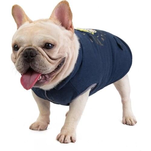 Winter Puppy Down Warm Doggy Parkas Soft Fleece Coat Jacket For Small Bulldog Dog